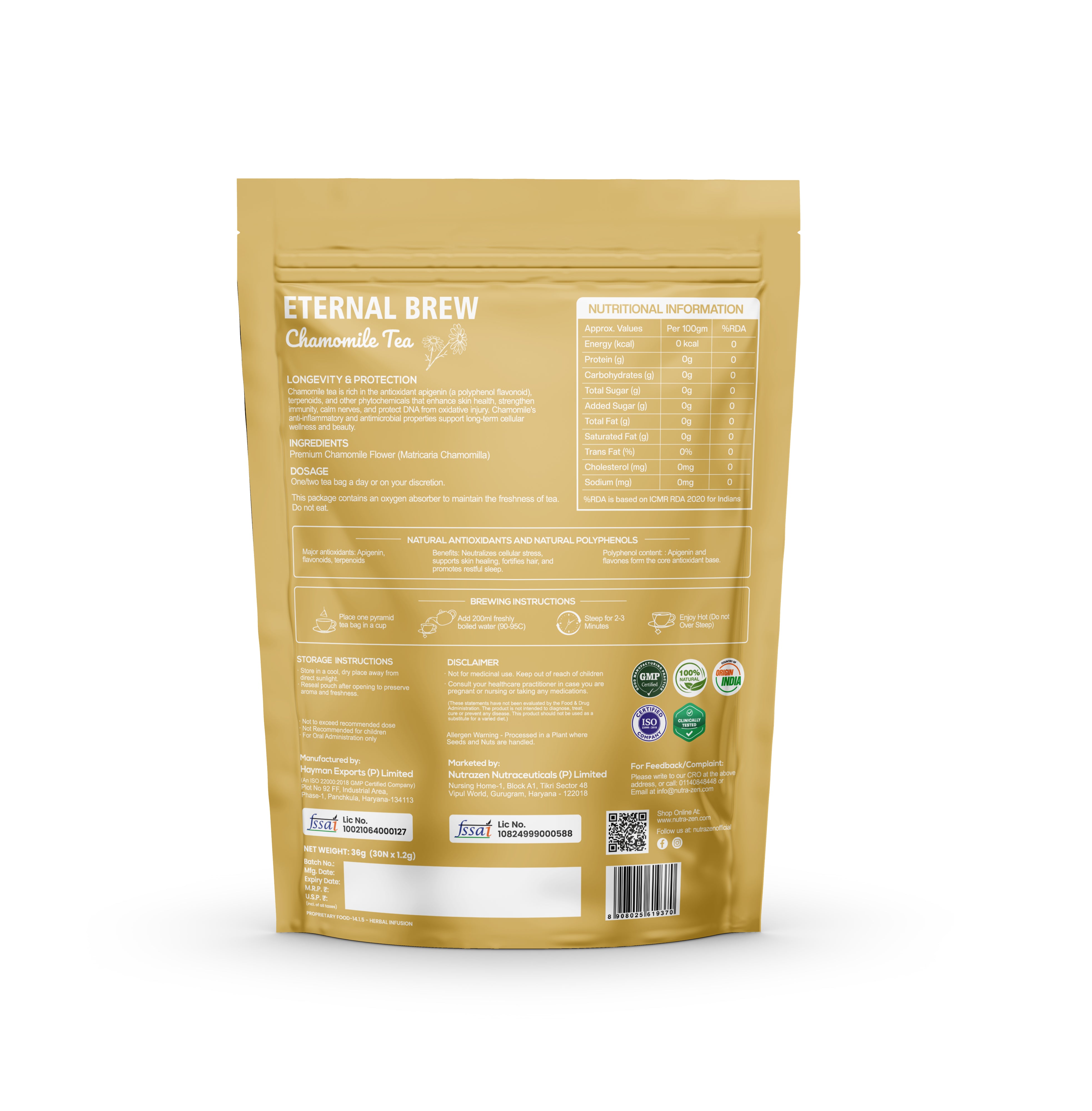 Eternal Brew Chamomile Tea