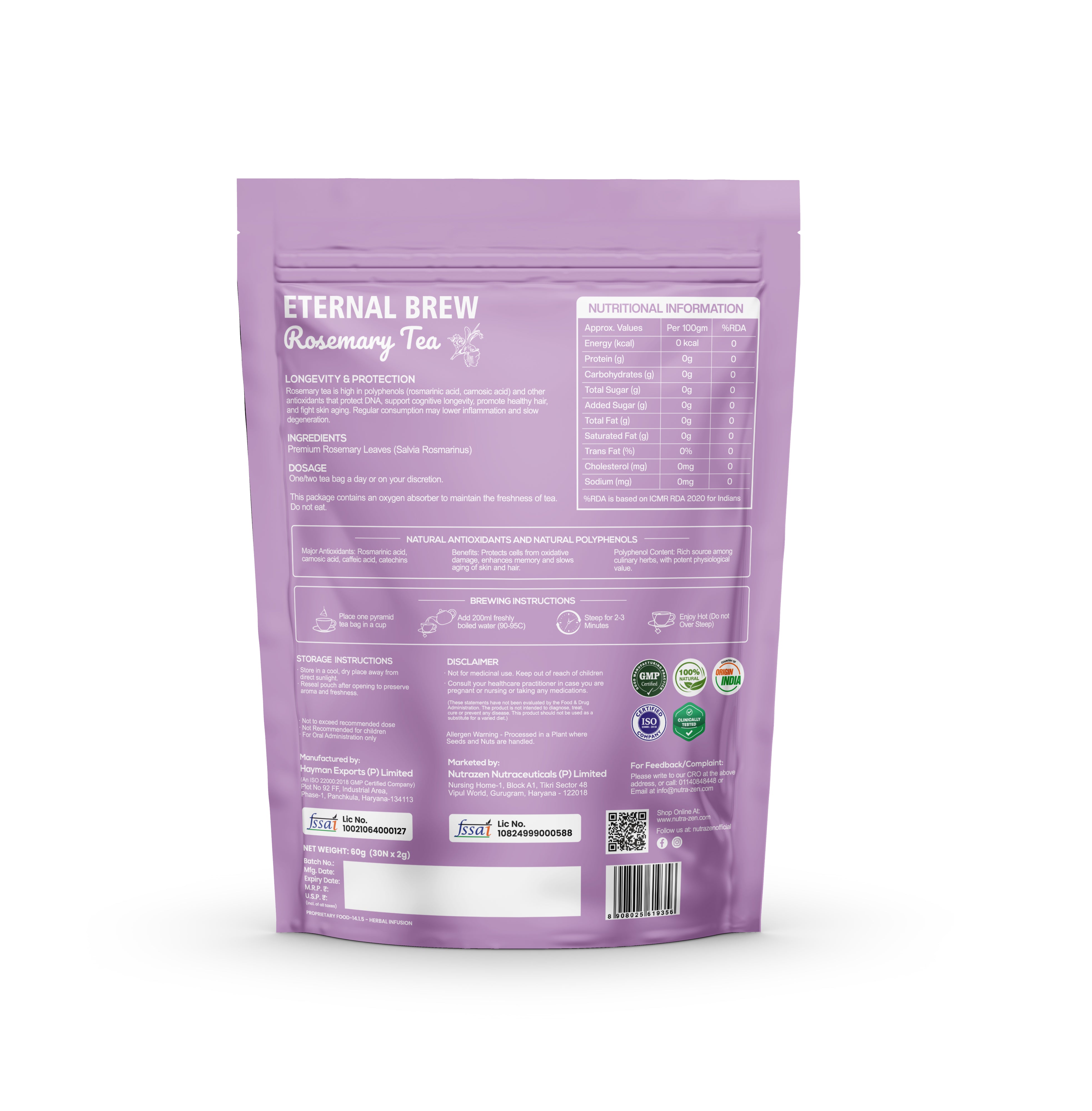 Eternal Brew Rosemary Tea