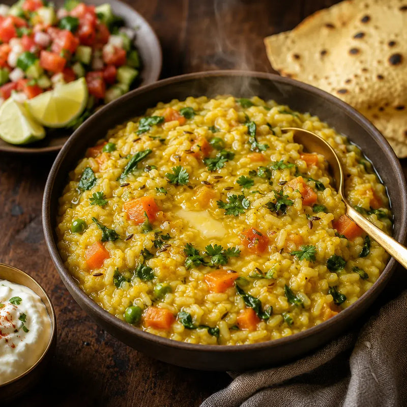 Moong Dal Khichdi + Protein