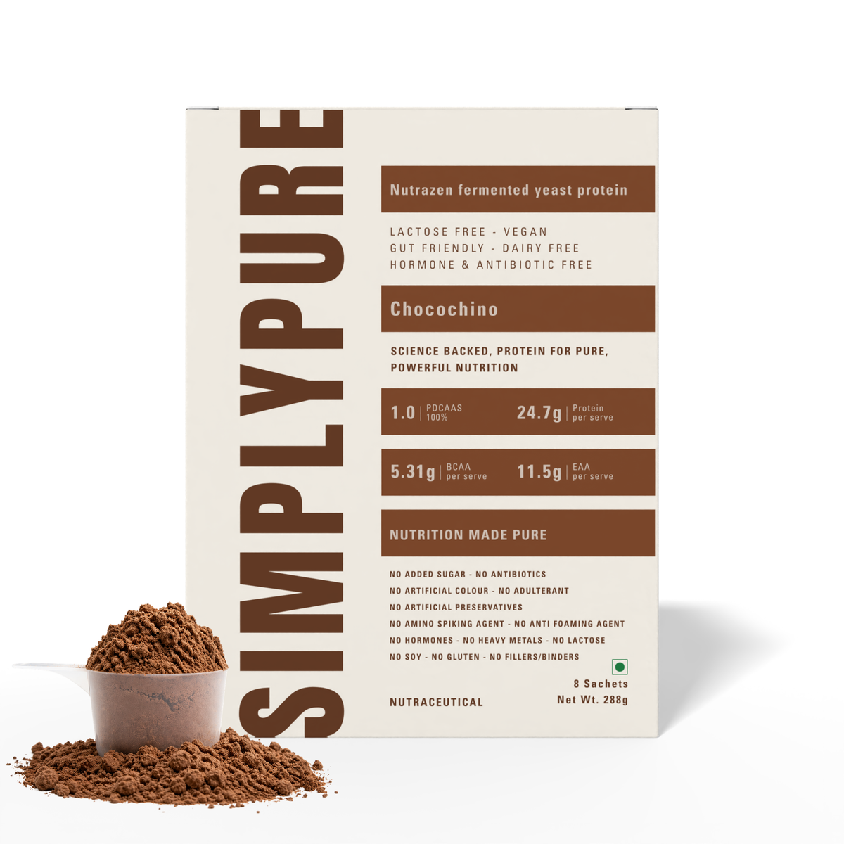 Simply Pure Fermented Yeast Protein - Chocochino - 288g
