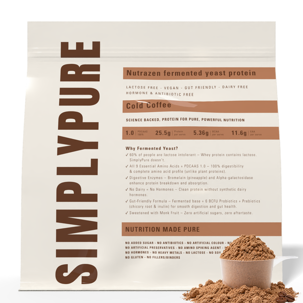 Simply Pure Fermented Yeast Protein - Cold Coffee
