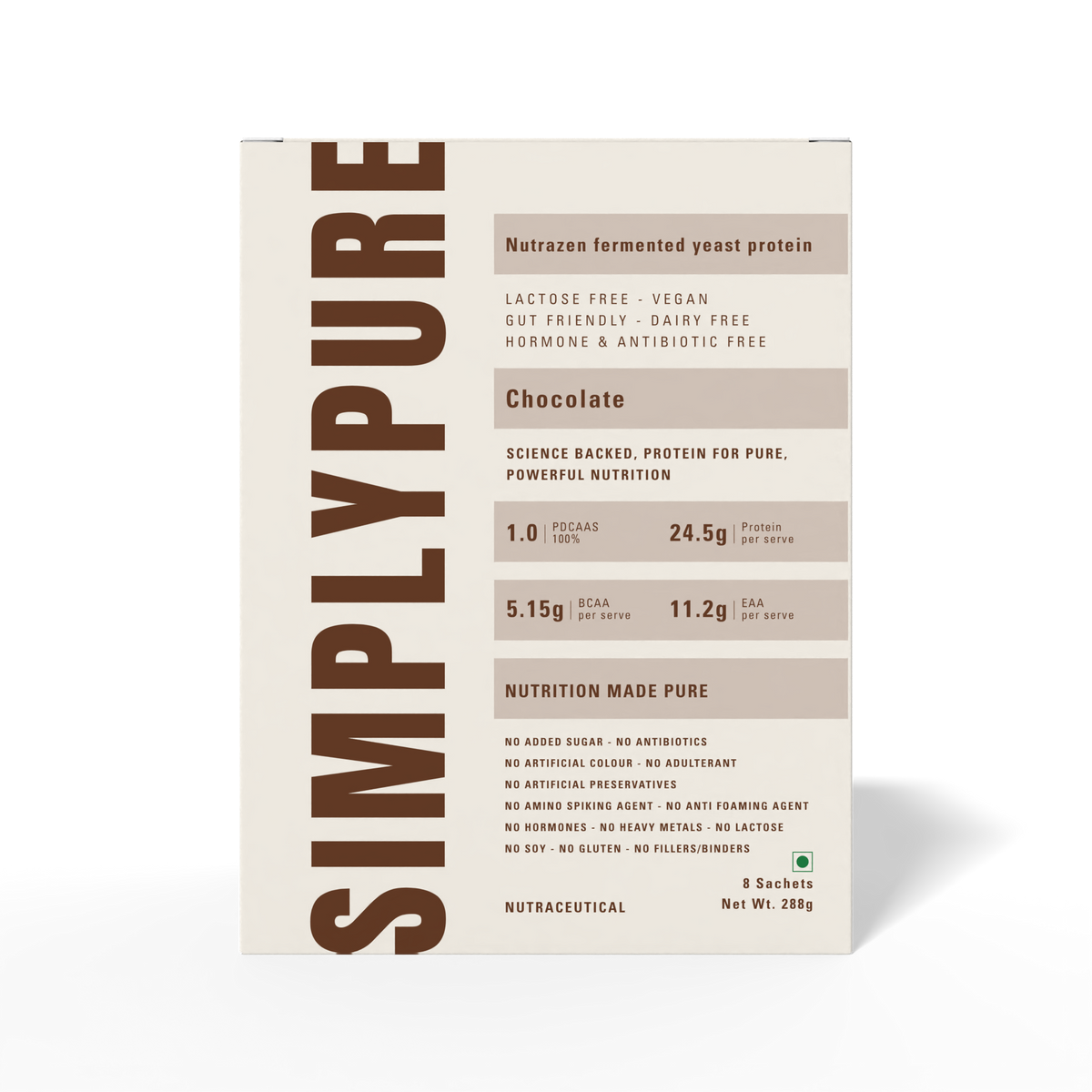 Simply Pure Fermented Yeast Protein - Chocolate - 288g