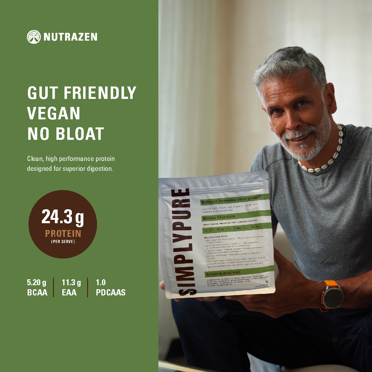 Matcha Chocolate 1 Kg - Fermented Yeast Protein